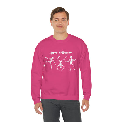 Happy Halloween Skeletons Crewneck Sweatshirt