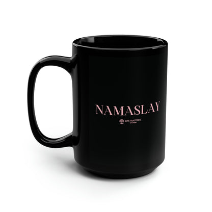 Namaslay - Pink and Black Mug