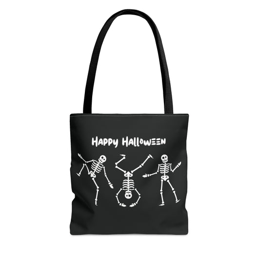 Happy Halloween Skeletons Tote Bag