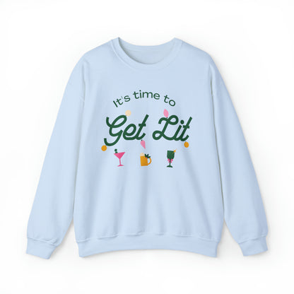 It's Time to get lit! Crewneck Sweatshirt