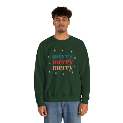 Merry, Merry, Merry Crewneck Sweatshirt