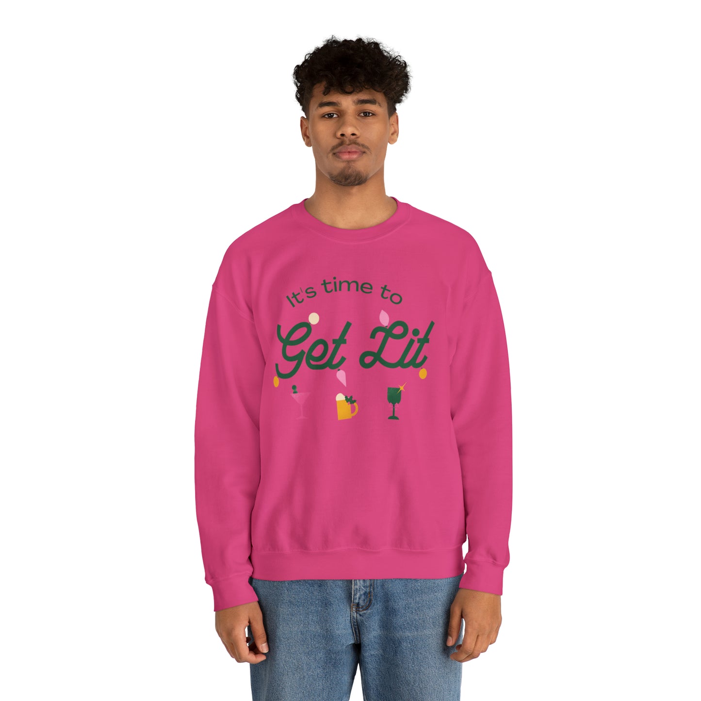 It's Time to get lit! Crewneck Sweatshirt