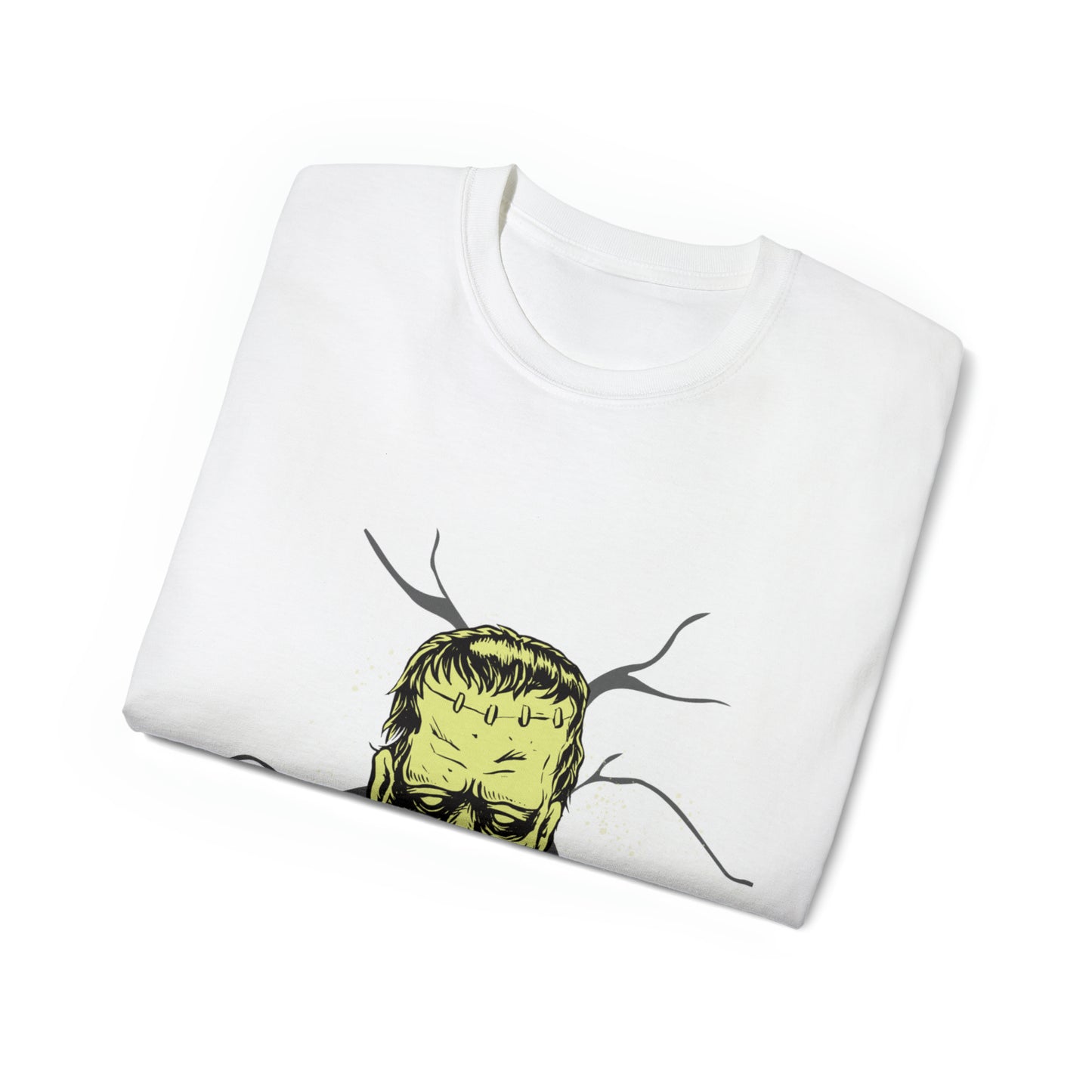 Spooky Vibes Frankenstein Cotton T-Shirt