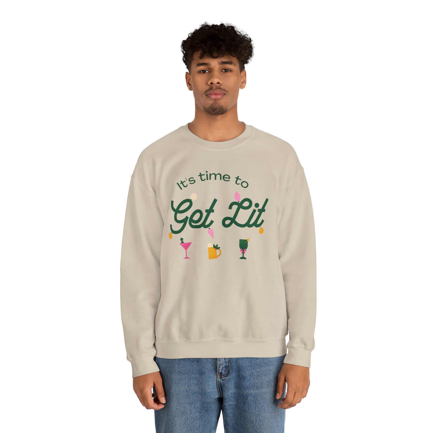 It's Time to get lit! Crewneck Sweatshirt